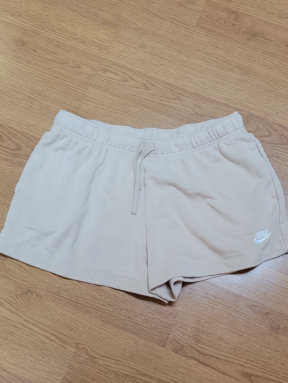 Nike Women's Beige Athletic Drawstring Shorts